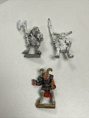 3 CHAOS BEASTMEN Metall Beasts Beastman Gors Armee Warhammer Citadel 1990er