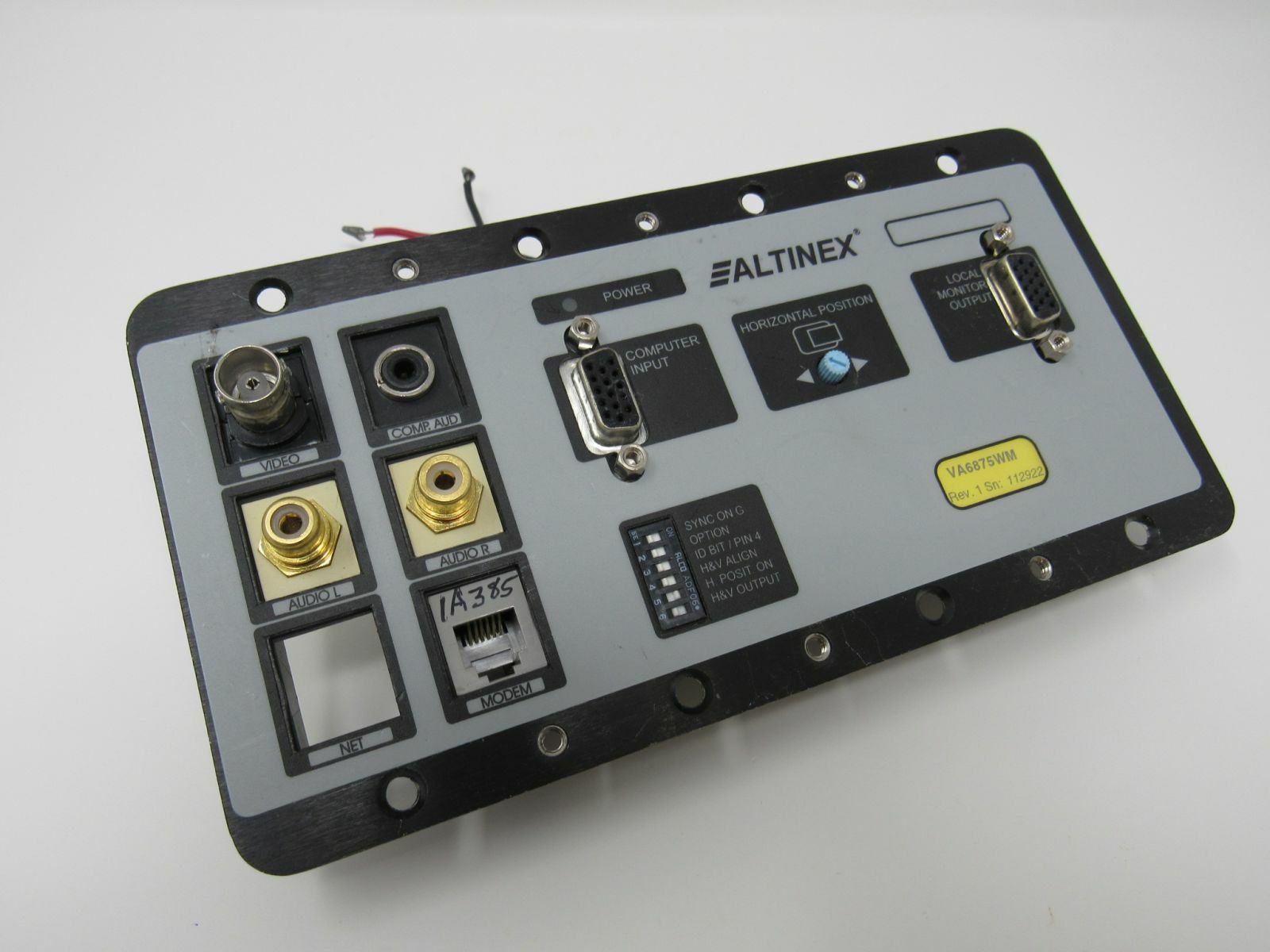 Altinex Furniture & Wall Mount Interface Rev 1 Sn 112922 VA6875WM