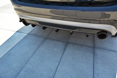 Street+ Heck Ansatz Diffusor passend für Volvo V60 Polestar FL schwarz Hochglanz