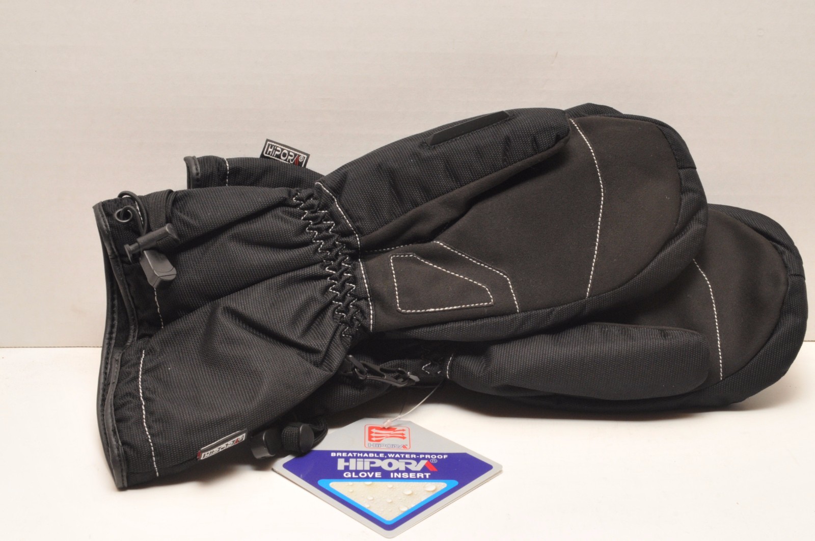 HJC STORM SNOW MITTS SNOWMOBILE MITTENS BLACK YOUTH SIZES MEDIUM