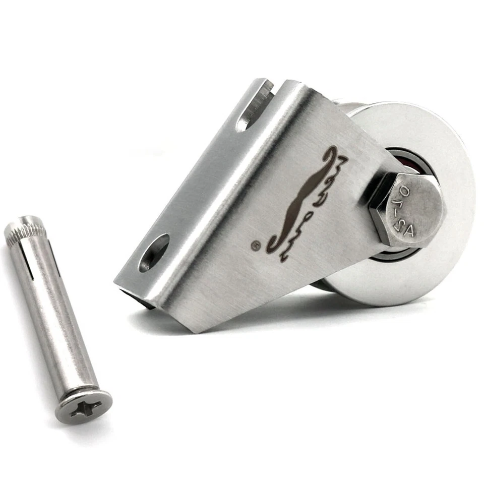 Polea de cuerda de cable ranurada tipo U polea de silencio de alambre de acero inoxidable de alta resistencia 1 pieza Foto 3 de 4