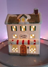 Ceramic London Inn Christmas Village House