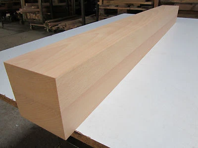 1 Buche Tischbein 95x95x1000mm (€39,98/m) 4-seitig gehobelt Kantholz Leimholz