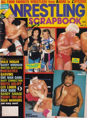Ricky Morton Robert Gibson Rock & Roll Express Signed Magazine