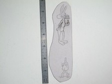 vtg 1960s 70s Tattoo acetate stencil Pop Culture Middle Finger Wile E Coyot CAR2