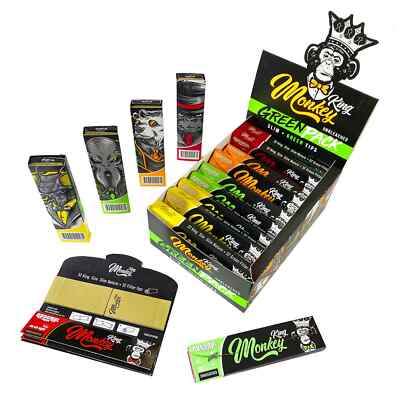 Monkey King | Mintgrün | Touch & Smell Paket | 32 King Size Papiere & Tips