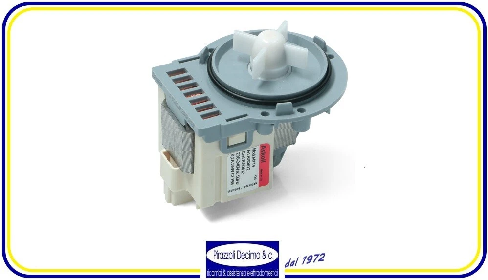 Pompa Di Scarico Acqua Genuine Whirlpool Per Lavatrice M224 M231XP