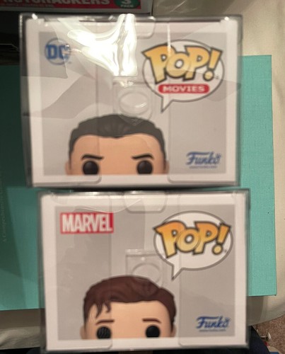 AAA Anime funko pop set of 2 Superman & Spiderman With Soft Protectors - Picture 5 of 6