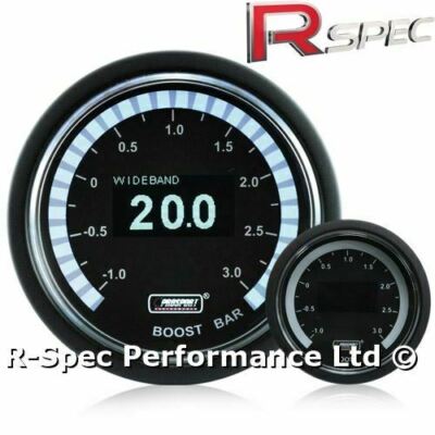 Neu Prosport OLED 52mm Dual Breitband AFR & Boost Bar Multi Kombination Messgerät Kit