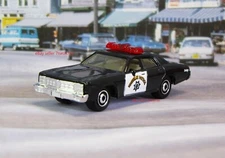 1970's Highway Patrol Sheriff Police Patrol Squad Car Unit 1/71 Scale B