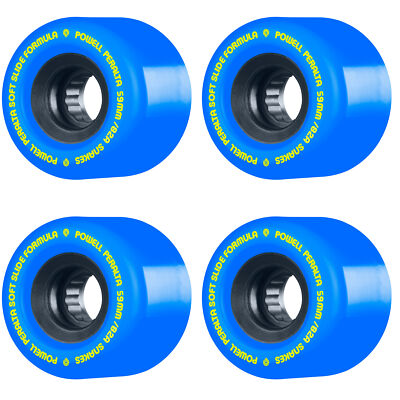 Powell Peralta Skateboard Wheels 59mm G-Slides Blue 82A Soft Slide Formula SSF