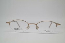 Vintage Voici Voila by Alpina VV 048 Gold Multicolored Half-Frame Glasses NOS