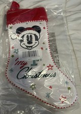 Disney Store ~ Mickey Mouse ~ My First Christmas Stocking ~ Brand New