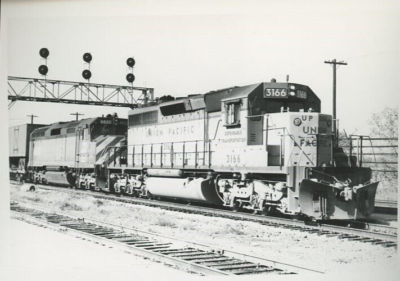 #ad Union Pacific 3000hp DRS SD40 #3166 Aurora Ill Train Photo $5.20