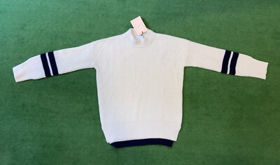 La Ligne Collegiate Sweater XS Cream/Navy Brand New