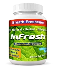 Infresh Bad Breath  All Natural, Sugar Free, Herbal Chewable Tablets  