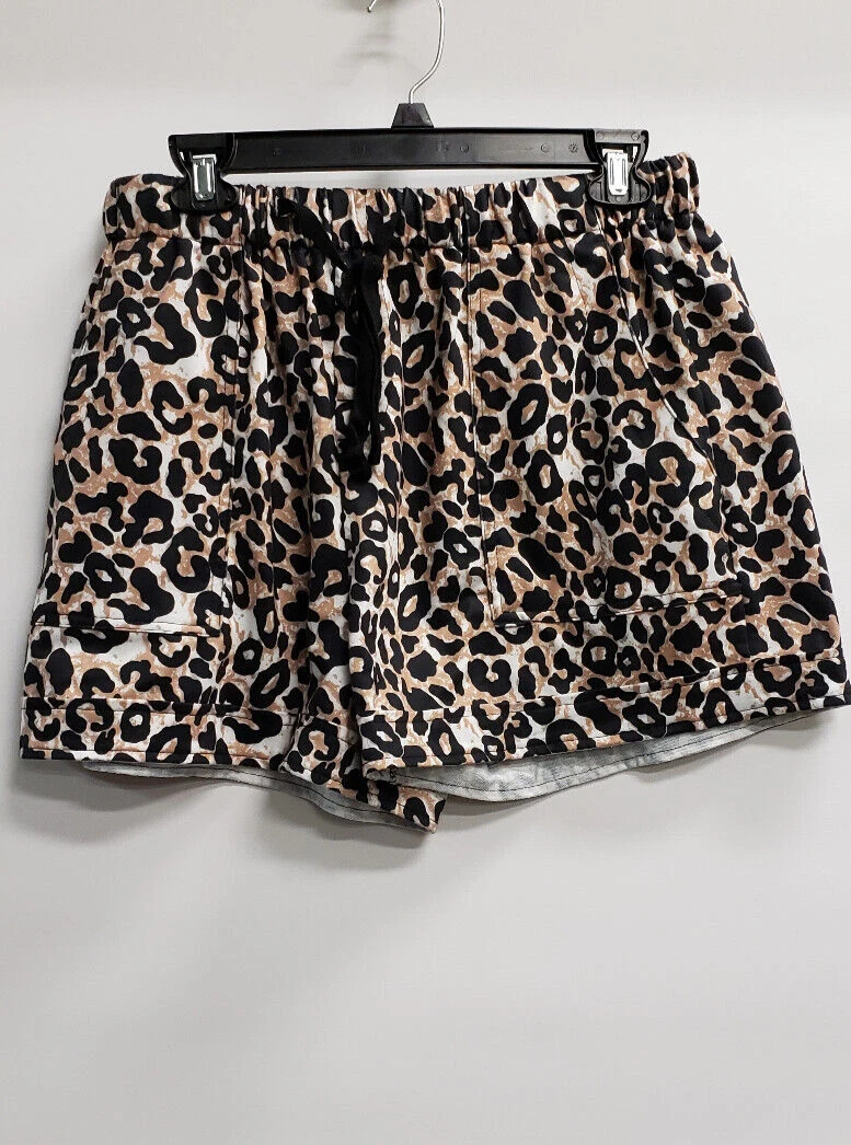 Unbranded Girls Cheetah Print Pajama Shorts size L