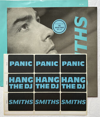 THE SMITHS -Panic- Rare UK 12'' with Complete Sticker Sheet, Inner & PC (Vinyl)