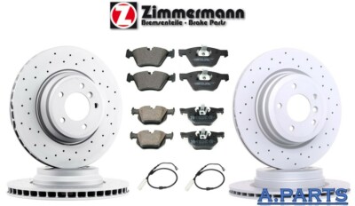 Zimmermann brake set complete WK drilled front and rear BMW 3 Series E90 335 X1