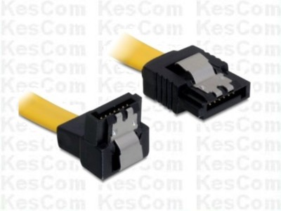Delock 82806  SATA Kabel 6Gb/s gelb un/ge in 30cm Länge