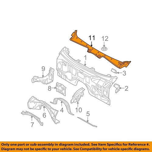 For BMW Cover Wind Barrel Splash Guard Wind Deflector 5 Series E60 E61 51717027083 DHL - Picture 9 of 15