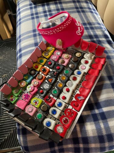 Handmade Golf Hat Clip Ball Marker Holder with Strong Magnets,12 ass’t,by seller