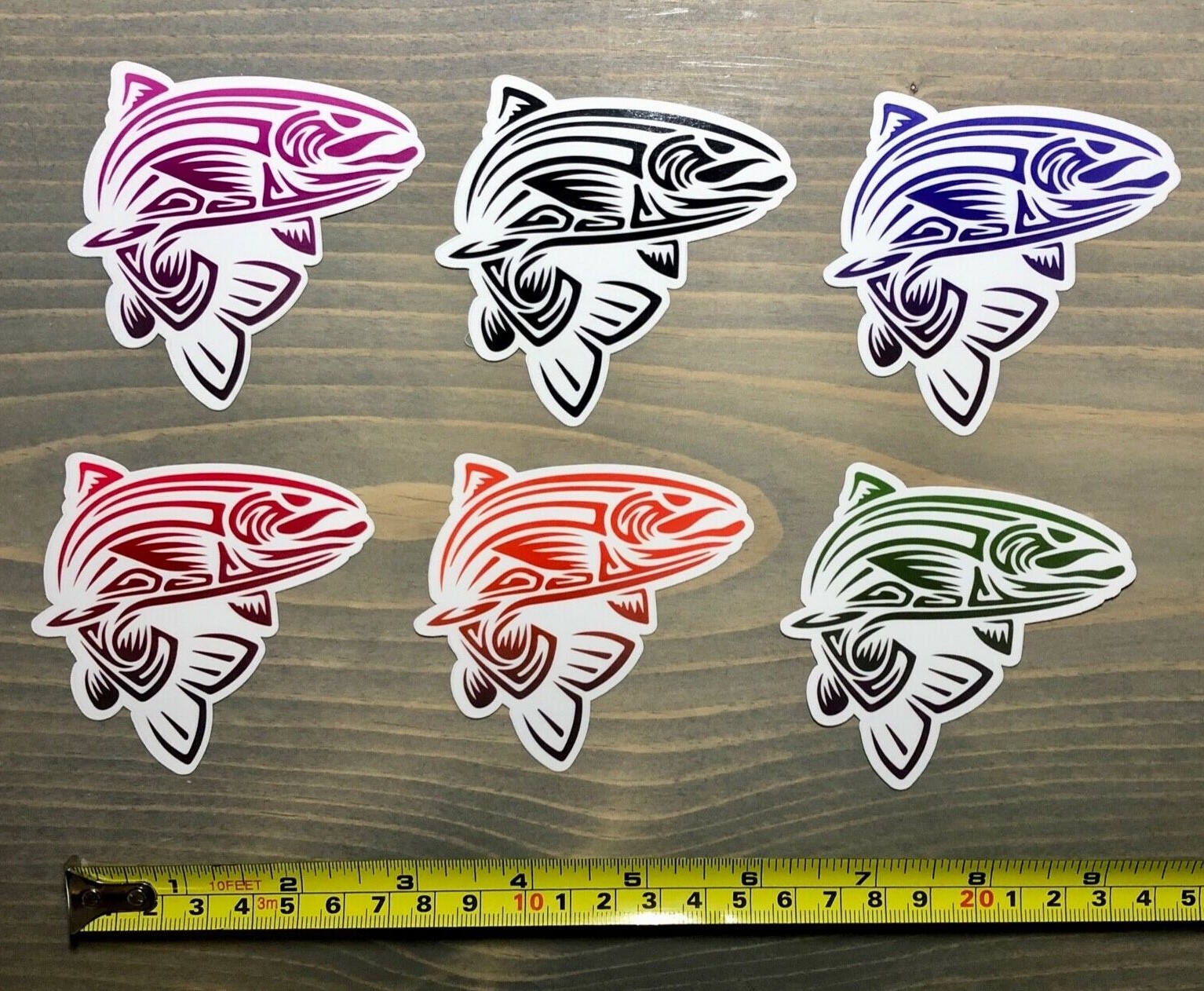 Trout Sticker Decal Tribal 3