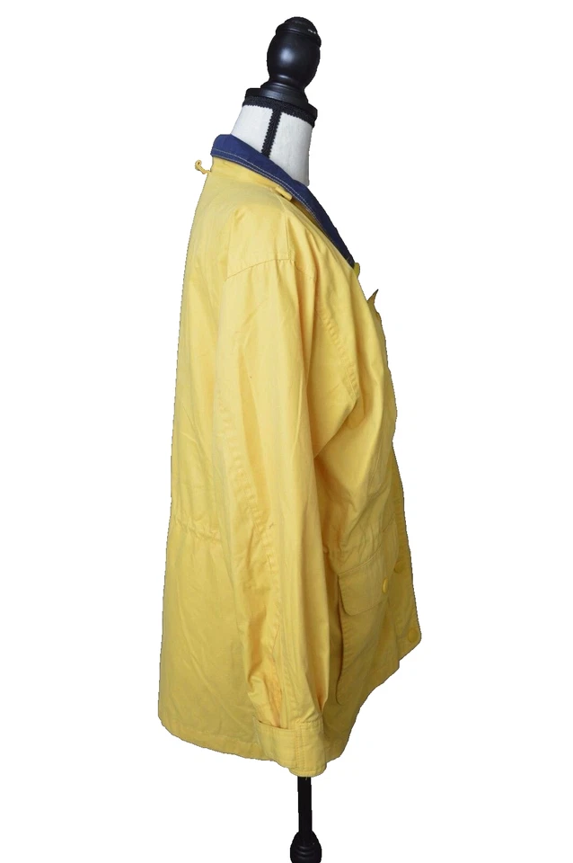 CABIN CREEK Yellow windbreaker Women's Size medium - Image 2 of 3
