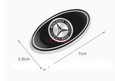 2pcs Car Emblem Sticker Side Window Skirts Fender Badge For Mercedes