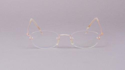 Kazuo Kawasaki Kooki MP-634 B-Titan Brushed Light Gold Rimless Eyeglasses Frame - Picture 2 of 7
