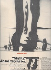 1978 Original The Kinks "Misfits" Album Release & Tour Industry Promo Print Ad