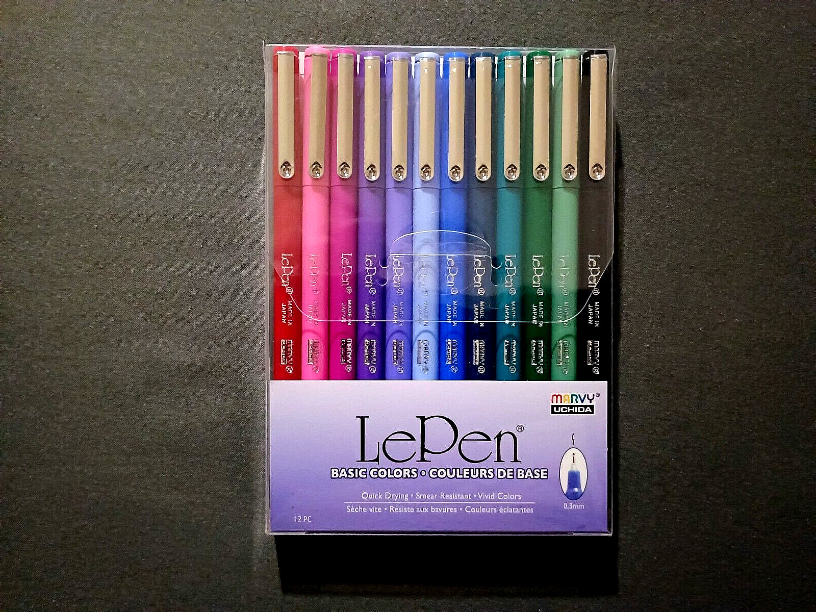 ( Basic Colors) 12 Pc 0.3mm