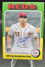  Christian Encarnacion-Strand 2024 Topps Heritage Real One Auto #ROA-CE Reds
