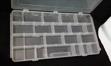 Flambeau Art Bin Storage Box w/Movable Separators for Beads Screws Jewelry Coins