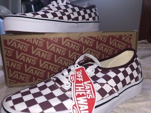 checkerboard vans authentic ebay