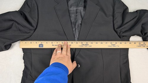 Theory Brodie Mens Sport Coat Blazer sz 44 Black Polyamide Blend - Picture 4 of 16