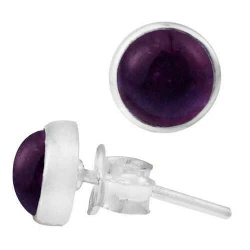 Mode-Ohrschmuck aus Stein Amethyst