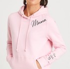 I Wear My Heart on My Sleeve Crewneck, Personalized Sleeve Names, Mama