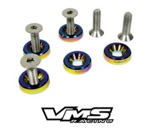 20pc Fender Bumper Headlight Tag Hood Trunk Washer 10mm Bolt Kit Neo Chrome New