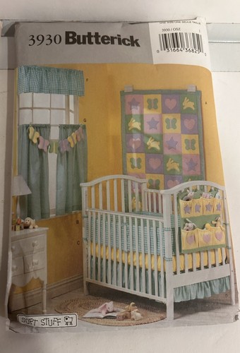Lot of 3 NOS Vintage BUTTERICK Curtain & Baby Nursery Patterns Sewing # 6996 - Picture 5 of 9