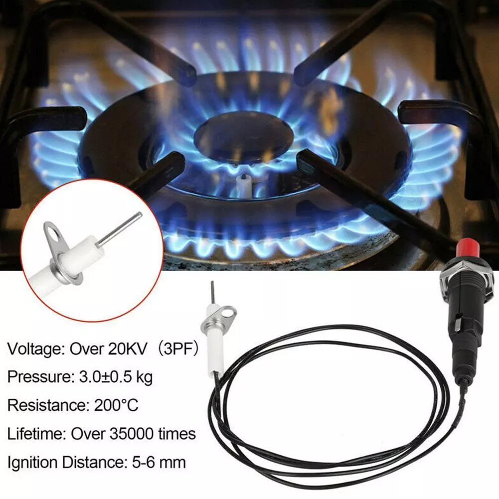 1 Set Piezo Spark Ignition Push Button Igniter Gas Stove Kit 8U7Y BBQ E9X6 F4U2
