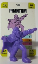 90's Monster In My Pocket Phantom Purple Series 1  38 With Battle Card 