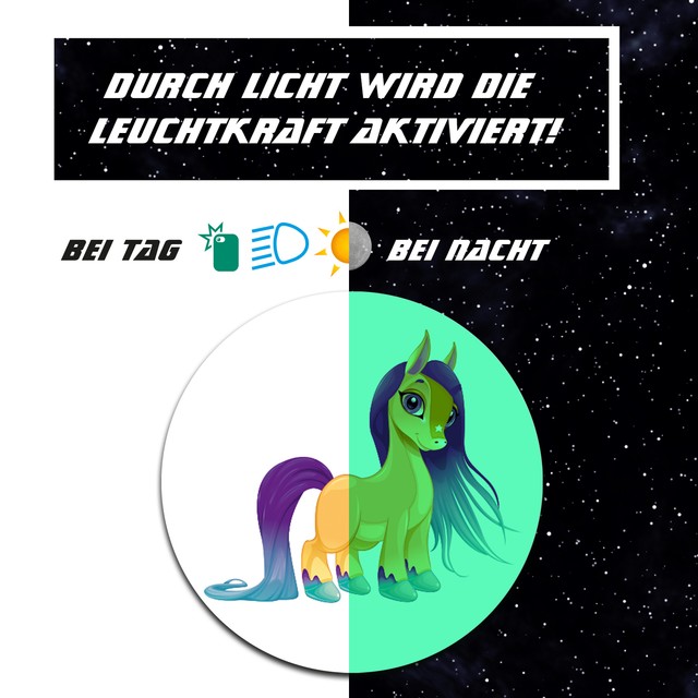 Design Schutzfolie Nachtleuchtend für Tonie Lauscher "Pferd" Y055 Design Schutzfolie Nachtleuchtend für Tonie Lauscher "Pferd" Y055