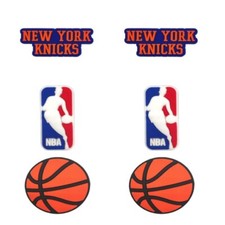 NBA New York Knicks Basketball Team For Crocs Shoe Charms Jibbitz - 6 Pieces