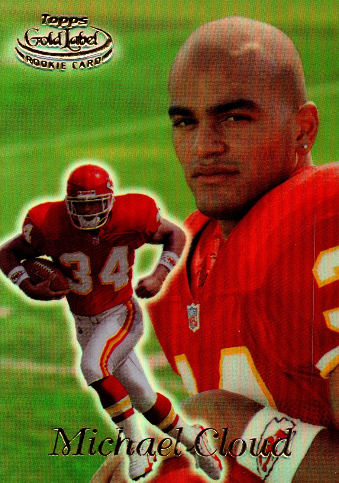  1999 Topps Gold Label MICHAEL CLOUD Class 1 #3 Chiefs Rookie Card {Box 21}