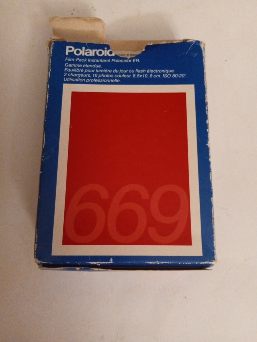 Open Box POLAROID 669 Professional Film Double Pack 16 Photos EXPIRED 12/92