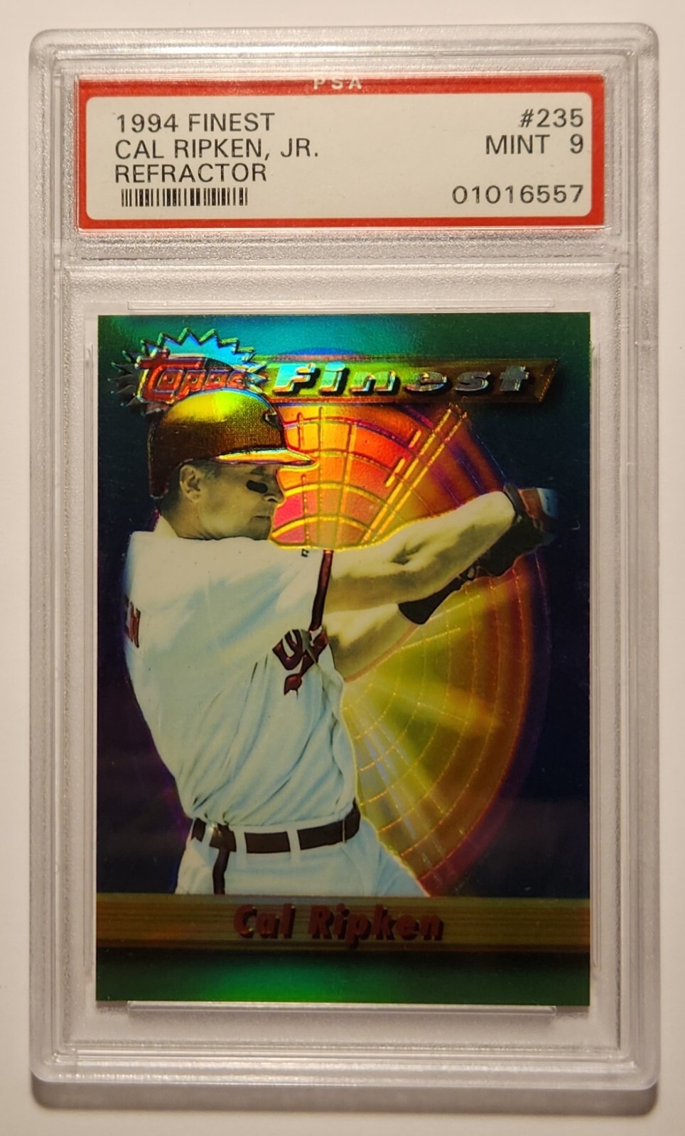 1994 Finest Refractor #235 Cal Ripken Jr. HOF PSA 9 MINT, Scarce, Only 13 Higher