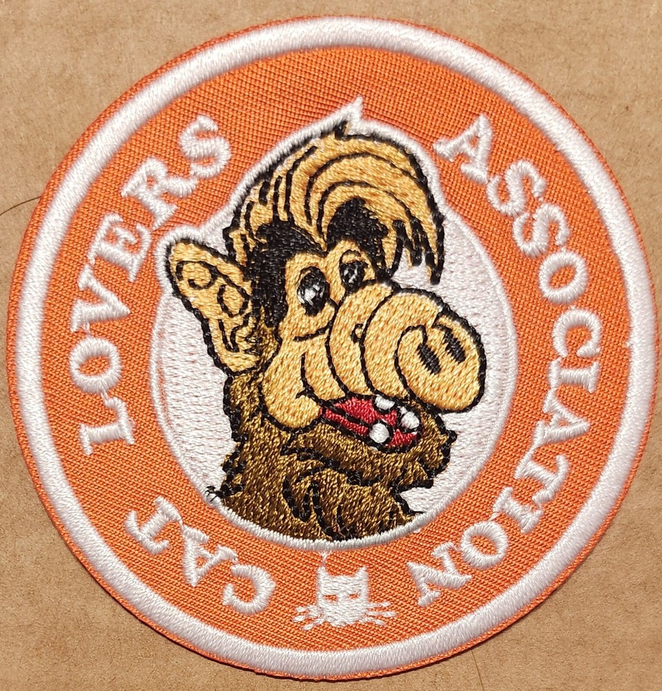 Cat Lovers Association Alf embroidered Iron on patch