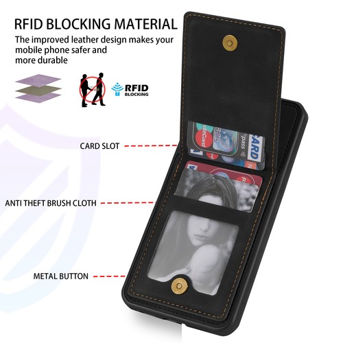 Wallet Case for Galaxy A53 5G A12 A51 52 71 with RFID Card Slots Kickstand Case - Photo 2 sur 41