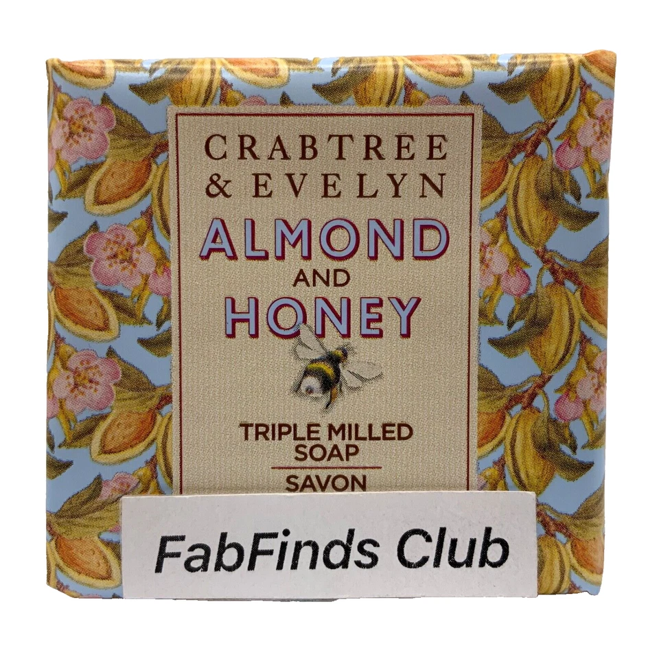 4x Crabtree & Evelyn Almond and Honey Bar Soap Triple Milled - Image 3 of 4